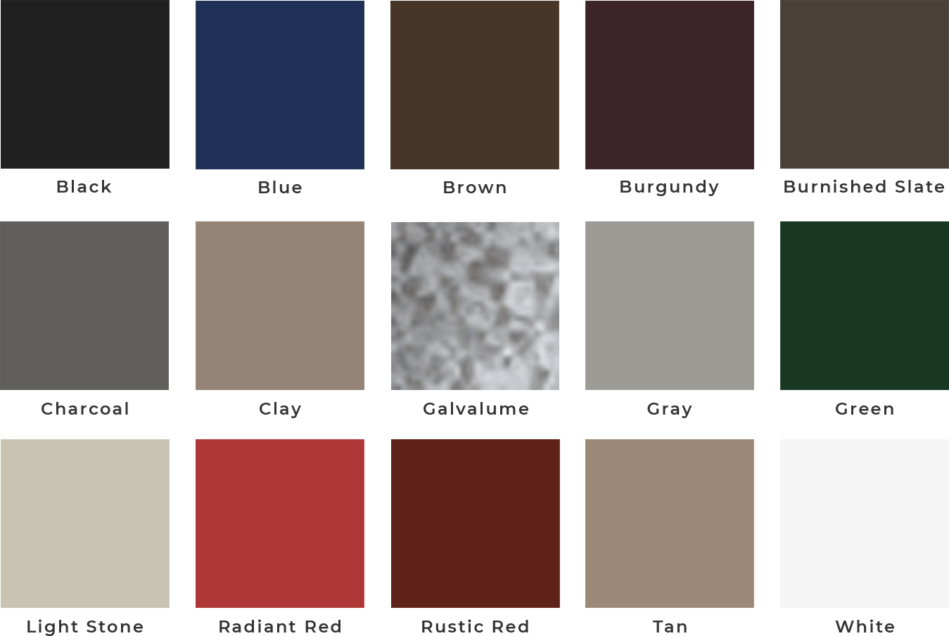 metal colors